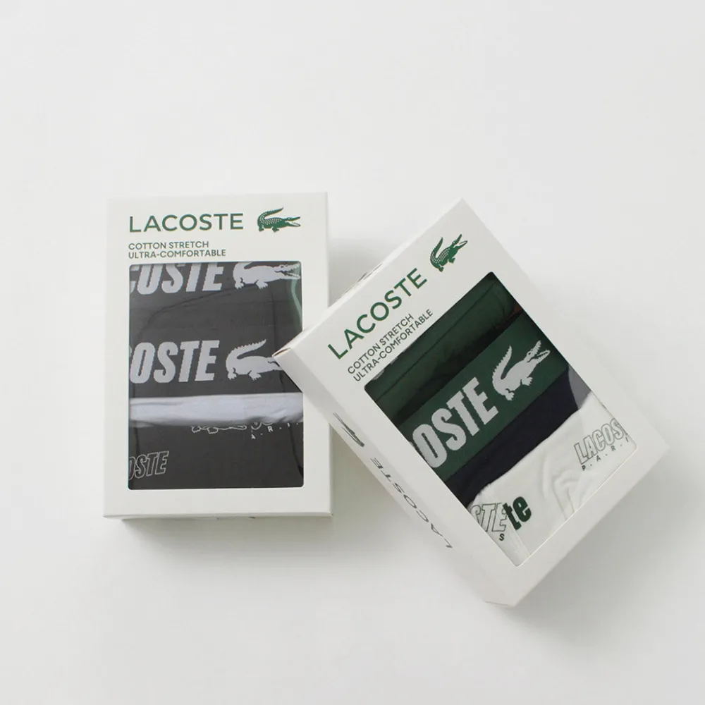 LACOSTE Underwear^/ Logo design 3-pack boxer shorts