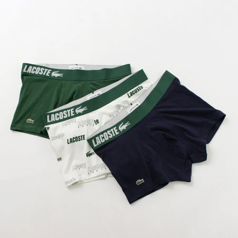 LACOSTE Underwear^/ Logo design 3-pack boxer shorts