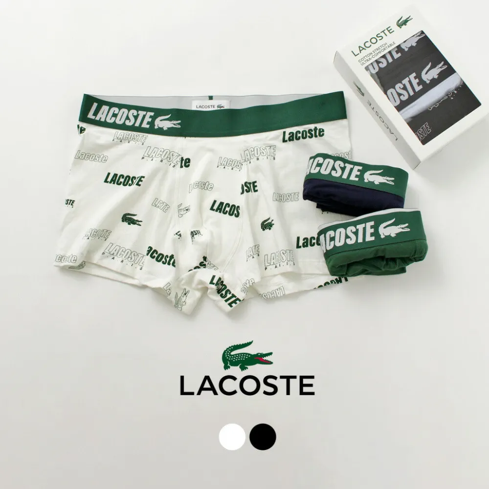 LACOSTE Underwear^/ Logo design 3-pack boxer shorts