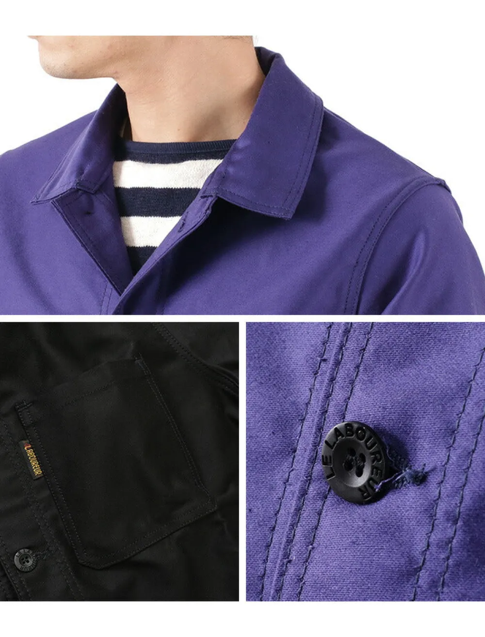 LE LABOUREUR Jackets^/ Moleskin 400 Coverall Jacket