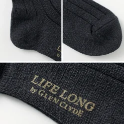 LIFE LONG BY GLEN CLYDE Socks^/ TS-1 Cotton and Cordura ribbed socks