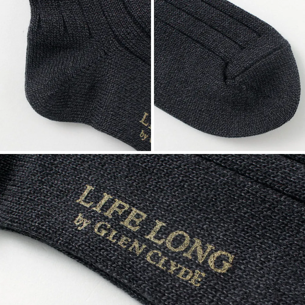 LIFE LONG BY GLEN CLYDE Socks^/ TS-1 Cotton and Cordura ribbed socks