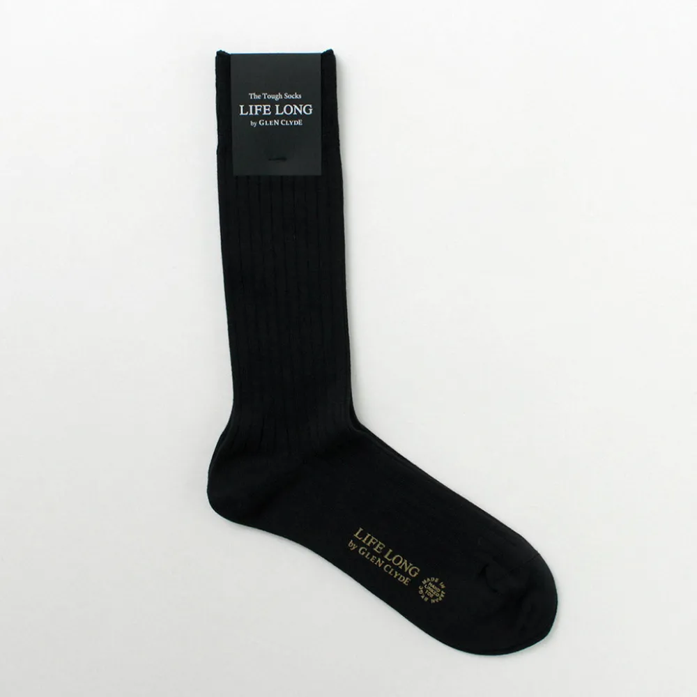 LIFE LONG BY GLEN CLYDE Socks^/ TS-5 Cotton and Cordura Rib Socks