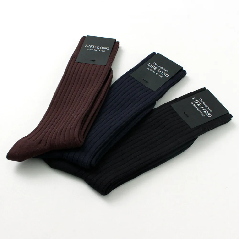 LIFE LONG BY GLEN CLYDE Socks^/ TS-5 Cotton and Cordura Rib Socks