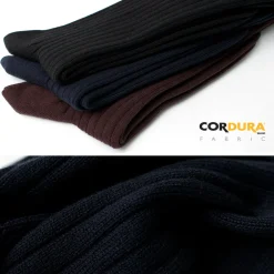 LIFE LONG BY GLEN CLYDE Socks^/ TS-5 Cotton and Cordura Rib Socks
