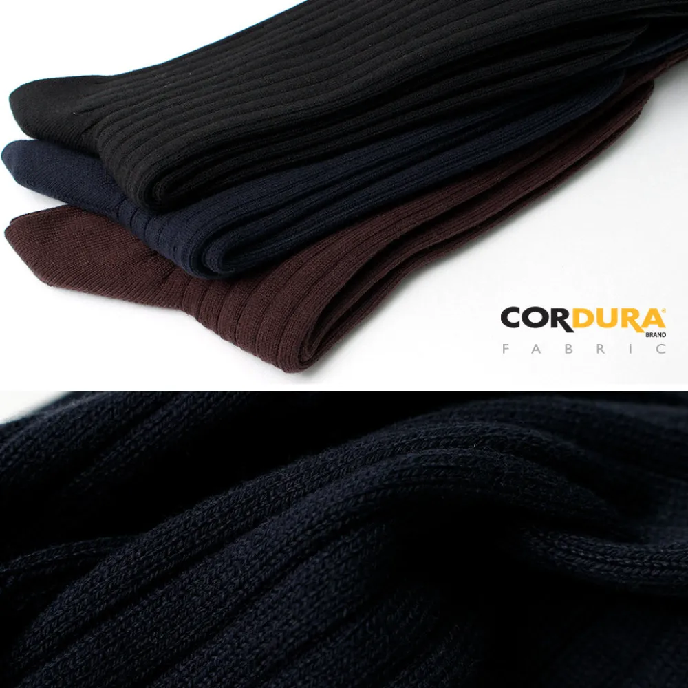 LIFE LONG BY GLEN CLYDE Socks^/ TS-5 Cotton and Cordura Rib Socks