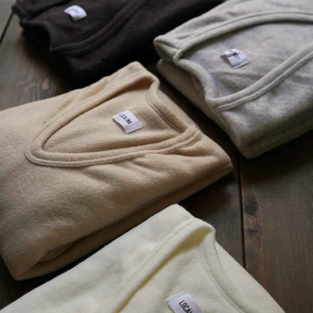 LOCALINA MERIYASU T-Shirts^/ U-Neck Cashmere Blend Long Sleeve Inner