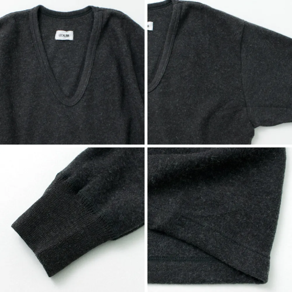 LOCALINA MERIYASU T-Shirts^/ U-Neck Cashmere Blend Long Sleeve Inner