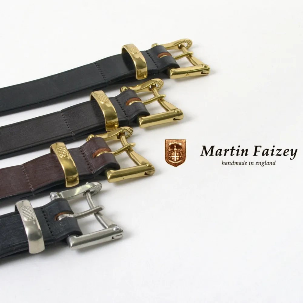 MARTIN FAIZEY Belts^/ 1.5 inch (38mm) Quick Release Belt Leather Belt