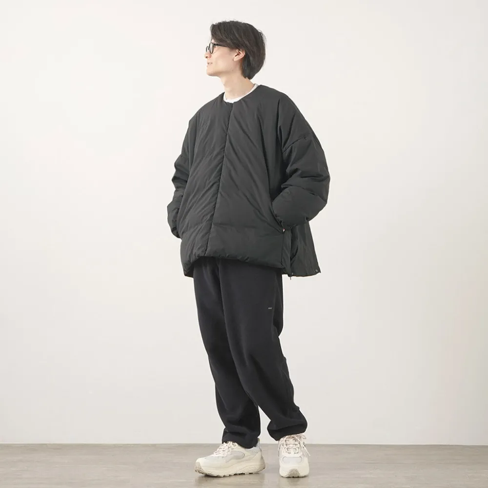 MIFFEW Down Wear^/ Collarless Over Down Jacket black