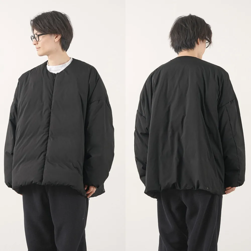 MIFFEW Down Wear^/ Collarless Over Down Jacket black