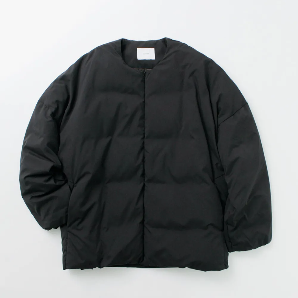 MIFFEW Down Wear^/ Collarless Over Down Jacket black