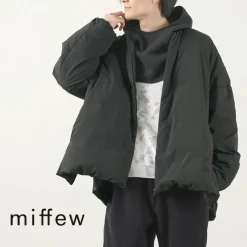 MIFFEW Down Wear^/ Collarless Over Down Jacket black