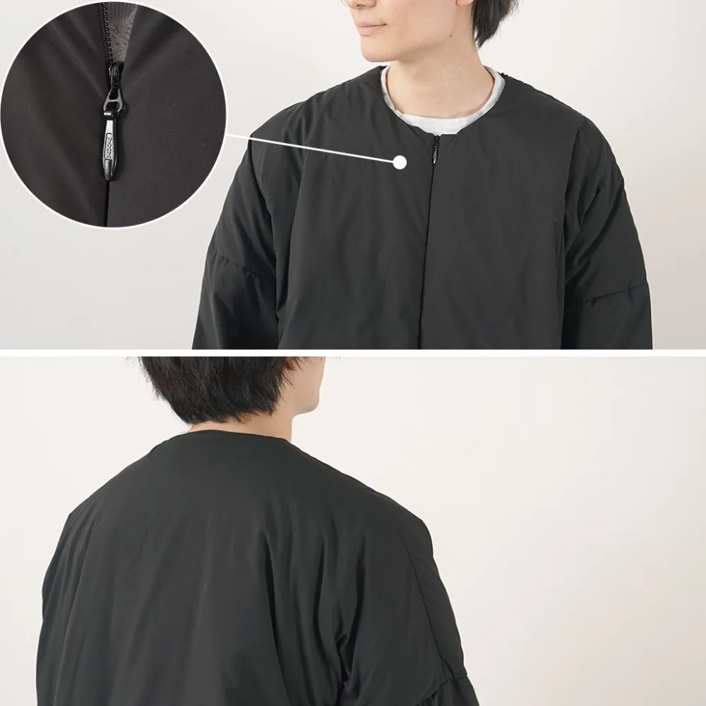 MIFFEW Down Wear^/ Collarless Over Down Jacket black