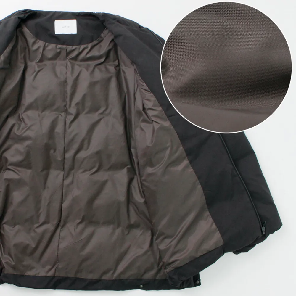 MIFFEW Down Wear^/ Collarless Over Down Jacket black