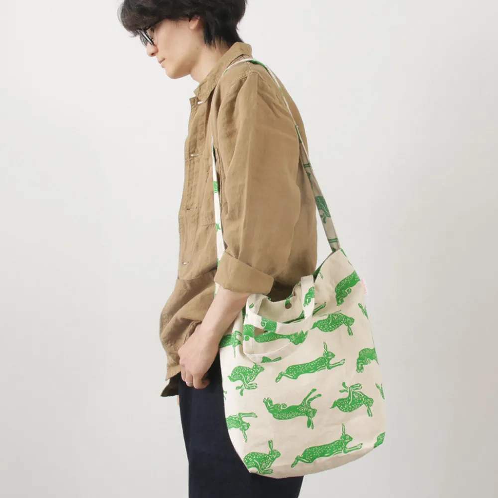 MIKAMI Tote Bags|Shoulder Bags^/ Cotton twill sling tote bag