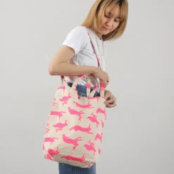 MIKAMI Tote Bags|Shoulder Bags^/ Cotton twill sling tote bag