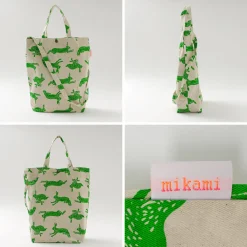 MIKAMI Tote Bags|Shoulder Bags^/ Cotton twill sling tote bag