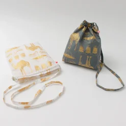 MIKAMI Shoulder Bags^/ Printed Nylon Drawstring Bag Shoulder Bag