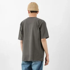 MIXTA T-Shirts^/ Basic crew print T-shirt (dog park) black