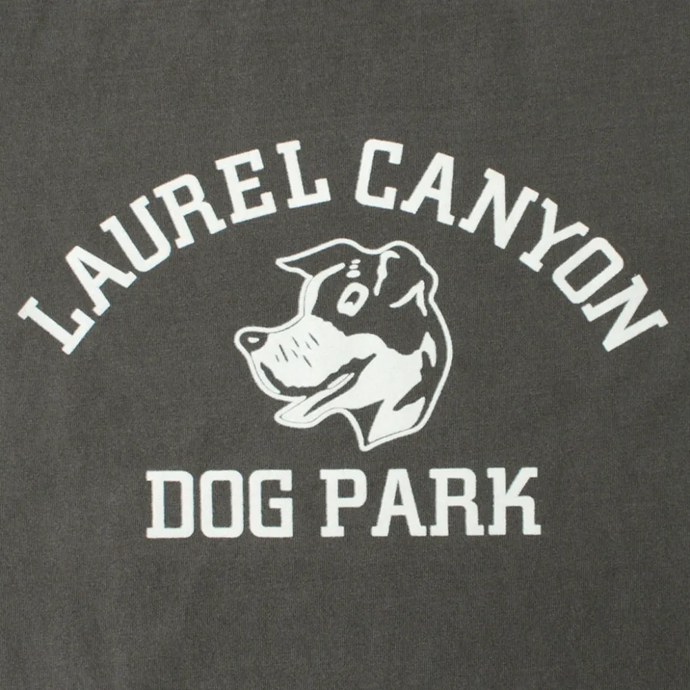 MIXTA T-Shirts^/ Basic crew print T-shirt (dog park) black