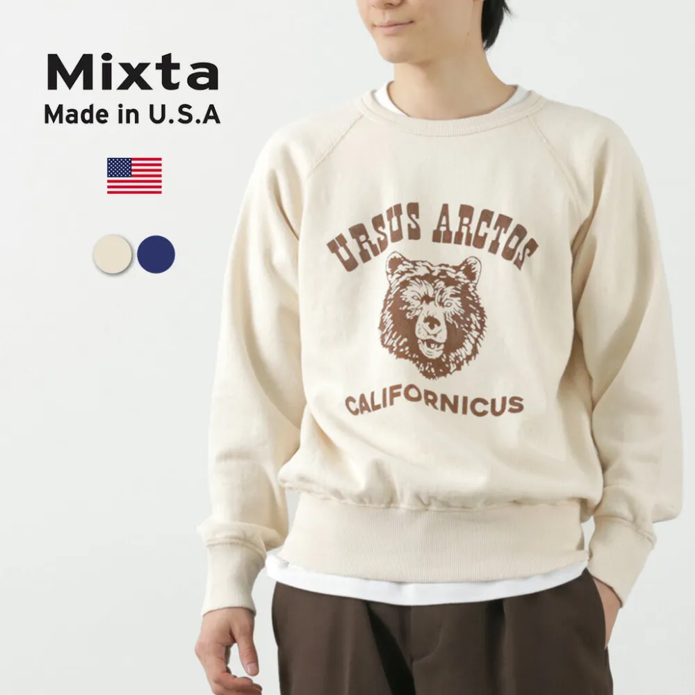 MIXTA Sweatshirts^/ URSUS ARCTOS raglan sleeve sweatshirt