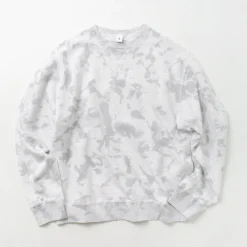 MOC T Sweatshirts^/ Garment Dyed Loopwheel Crew Neck Pullover white