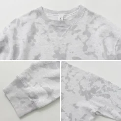 MOC T Sweatshirts^/ Garment Dyed Loopwheel Crew Neck Pullover white