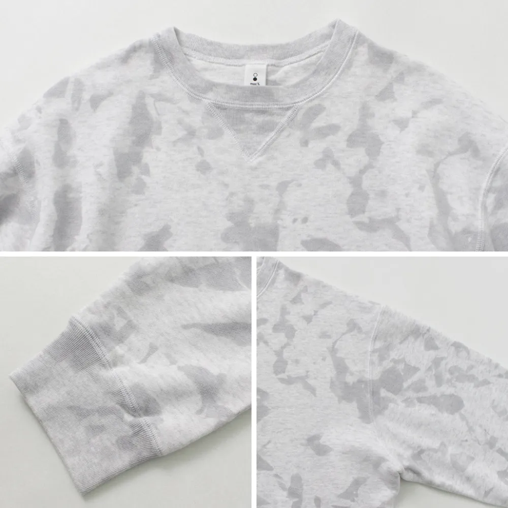 MOC T Sweatshirts^/ Garment Dyed Loopwheel Crew Neck Pullover white