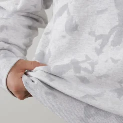 MOC T Sweatshirts^/ Garment Dyed Loopwheel Crew Neck Pullover white
