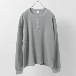 MOC T T-Shirts^/ Heavy Neon Waffle Henry Neck Pullover