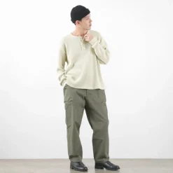 MOC T T-Shirts^/ Heavy Neon Waffle Henry Neck Pullover