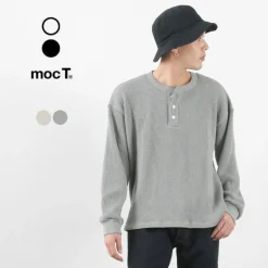 MOC T T-Shirts^/ Heavy Neon Waffle Henry Neck Pullover