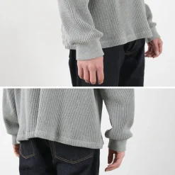 MOC T T-Shirts^/ Heavy Neon Waffle Henry Neck Pullover