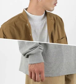 MOC T T-Shirts^/ Mock Neck L/S Tee