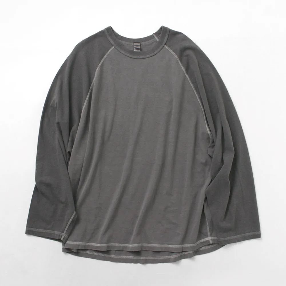 MOC T T-Shirts^/ Overdyed Baseball Long Sleeve Big Tee