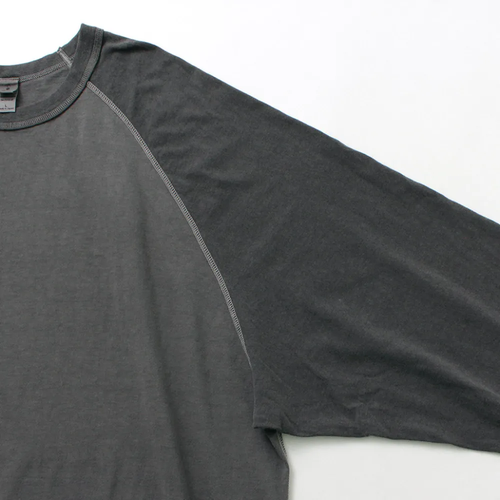 MOC T T-Shirts^/ Overdyed Baseball Long Sleeve Big Tee