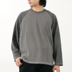 MOC T T-Shirts^/ Overdyed Baseball Long Sleeve Big Tee