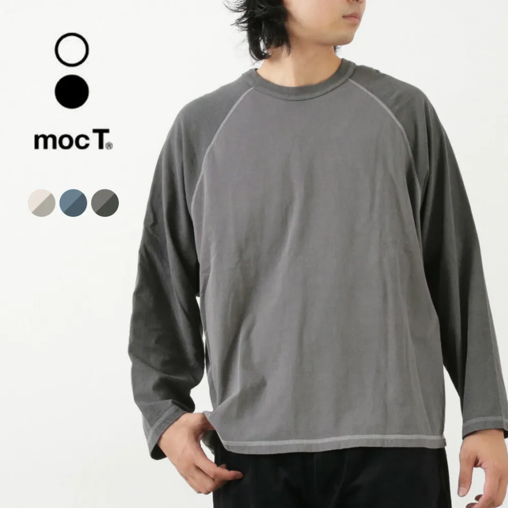 MOC T T-Shirts^/ Overdyed Baseball Long Sleeve Big Tee