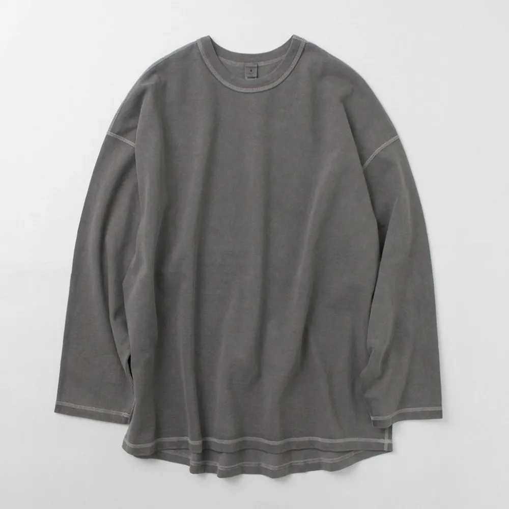 MOC T T-Shirts^/ Plating Jersey Crew Neck Long Sleeve Big Tee