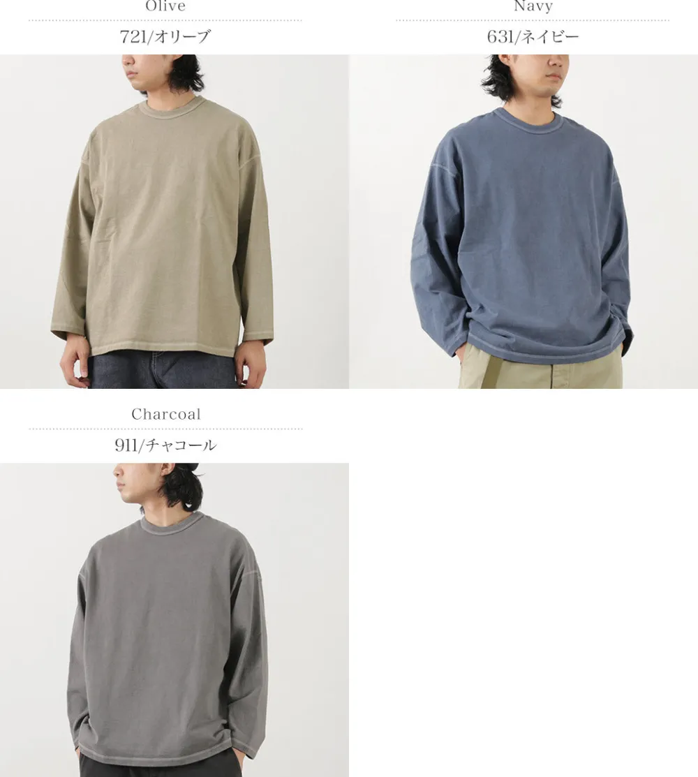 MOC T T-Shirts^/ Plating Jersey Crew Neck Long Sleeve Big Tee