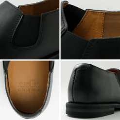 MOLLE SHOES Leather Shoes & Boots^/ Short Side Gore Leather Shoes black