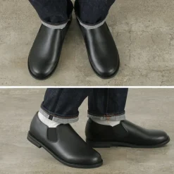 MOLLE SHOES Leather Shoes & Boots^/ Short Side Gore Leather Shoes black