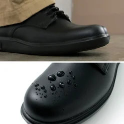 MOONSTAR Leather Shoes & Boots^/ Breathable Waterproof Leather Derby Shoes