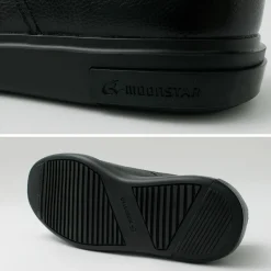 MOONSTAR Leather Shoes & Boots^/ Breathable Waterproof Double Monk Strap Leather Shoes black