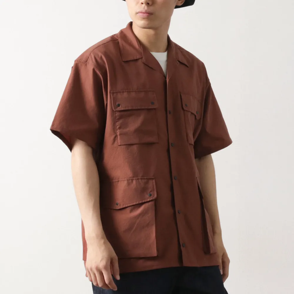 NANGA Shirts^/ Dot Air Utility pocket Short Sleeve Shirt