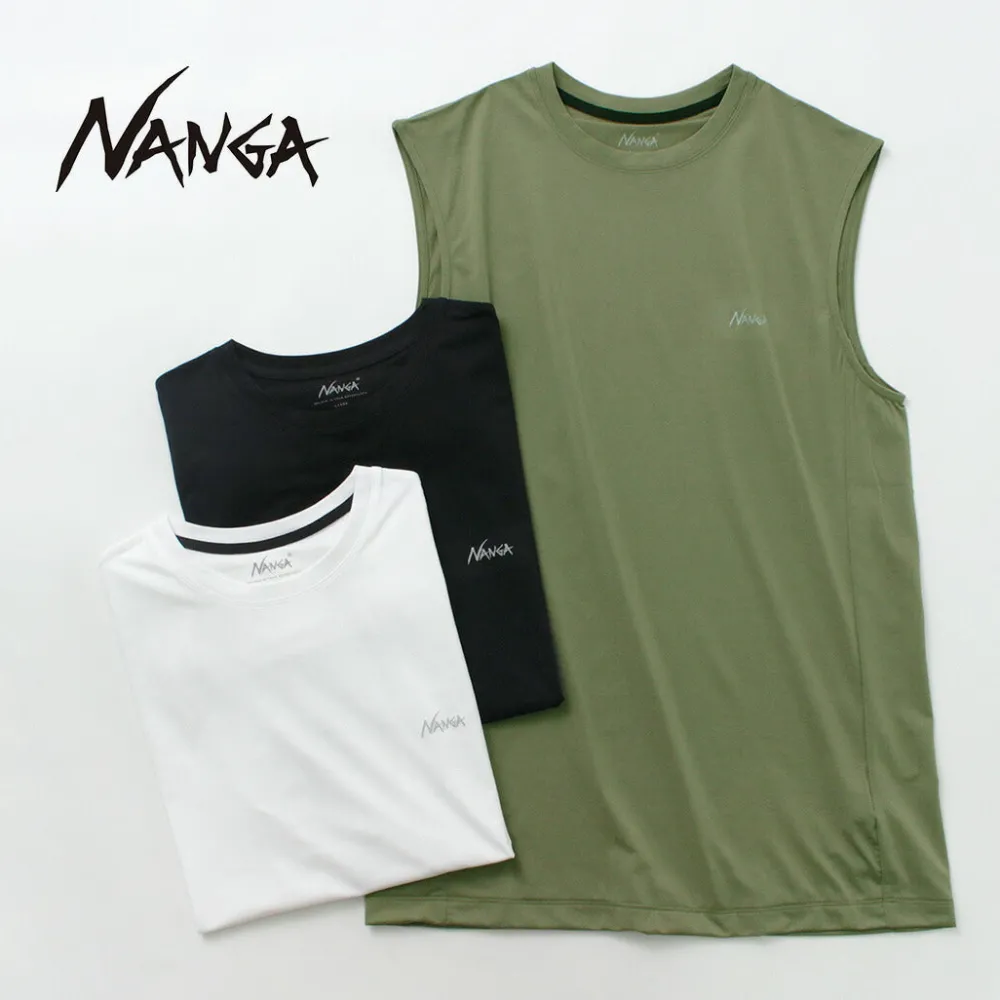 NANGA T-Shirts^/ Dry base layer no sleeve tee