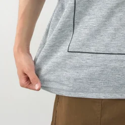 NANGA T-Shirts^/ Dry Mix Frame Logo Tee