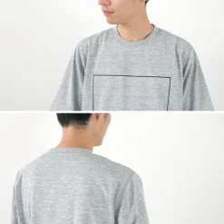 NANGA T-Shirts^/ Dry Mix Frame Logo Tee