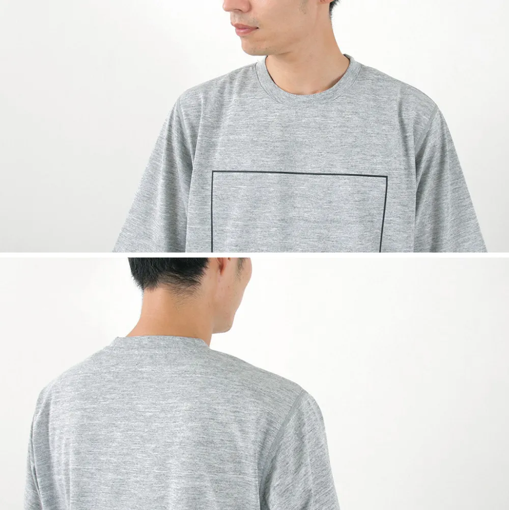 NANGA T-Shirts^/ Dry Mix Frame Logo Tee